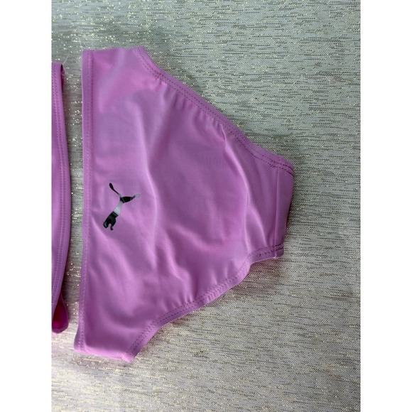 NWT pink two-piece PUMA bathing suit size 6 - Picture 2 of 7